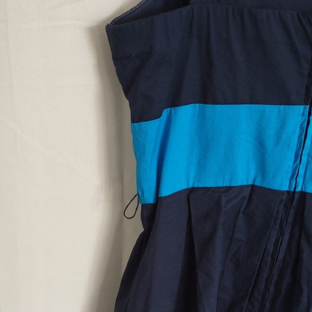 Blue Color Block Dress - Picture 3 of 5